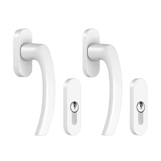 Poignée de porte-fenêtre - RAL9016