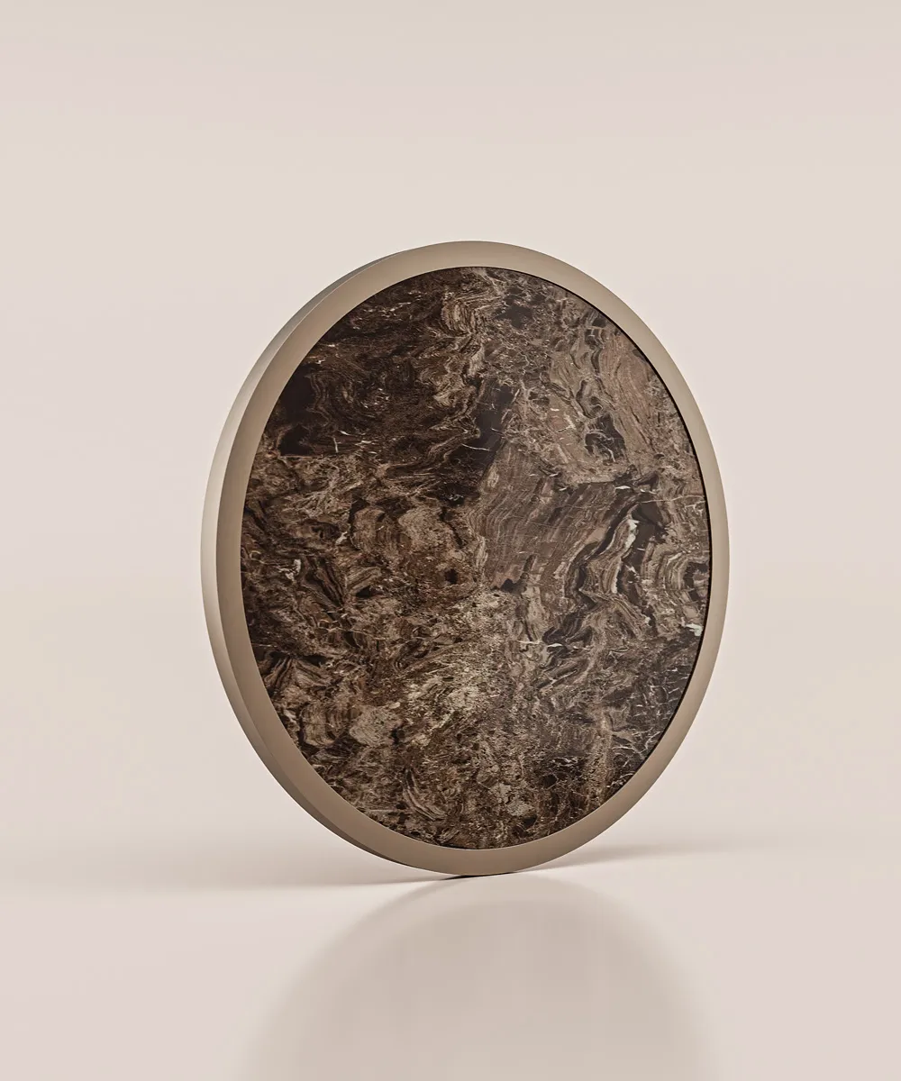 Cercle plein (Anodic Bronze et Frappucino)