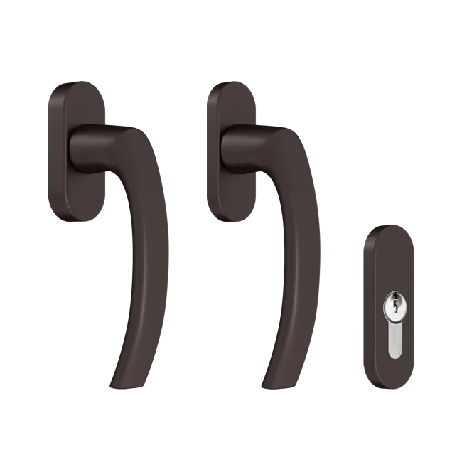 Poignée de porte-fenêtre - RAL8019