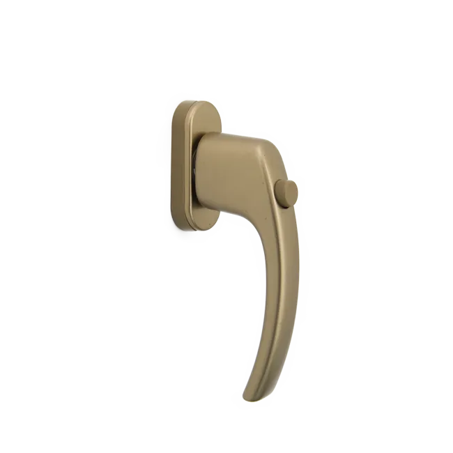 Poignée de fenêtre à bouton poussoir - olive