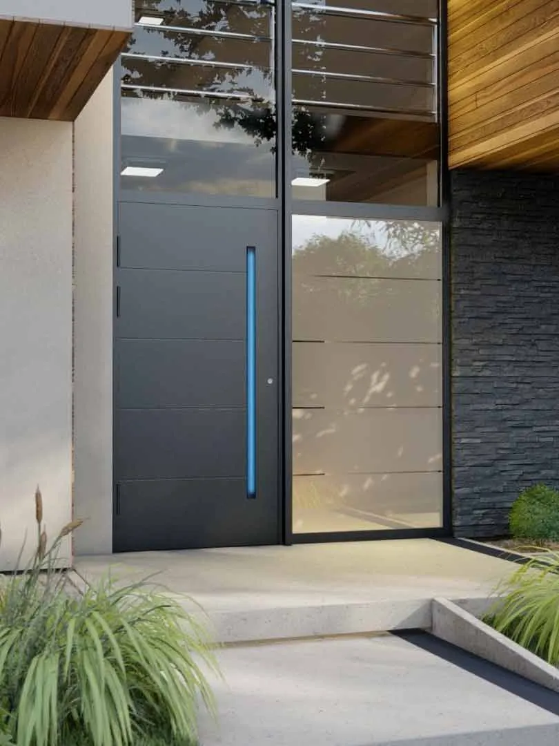 Drutex MB-86N SI — Porte d’entrée aluminium