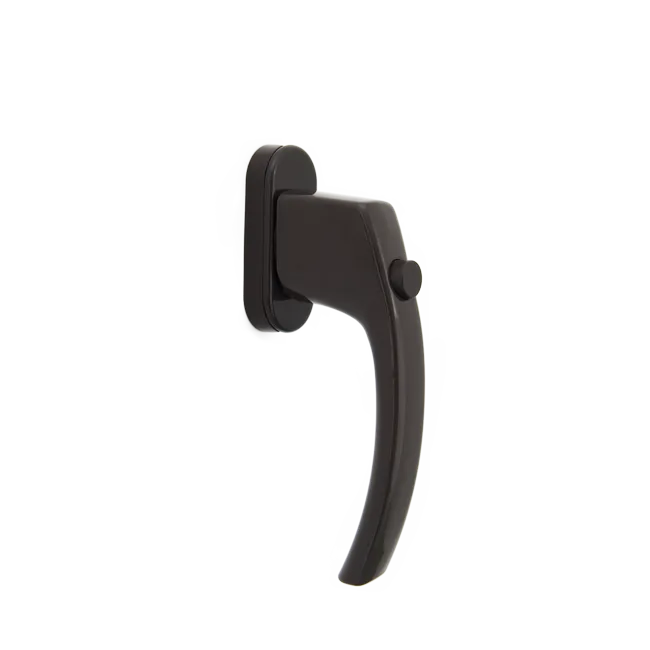 Poignée de fenêtre à bouton poussoir - RAL8019