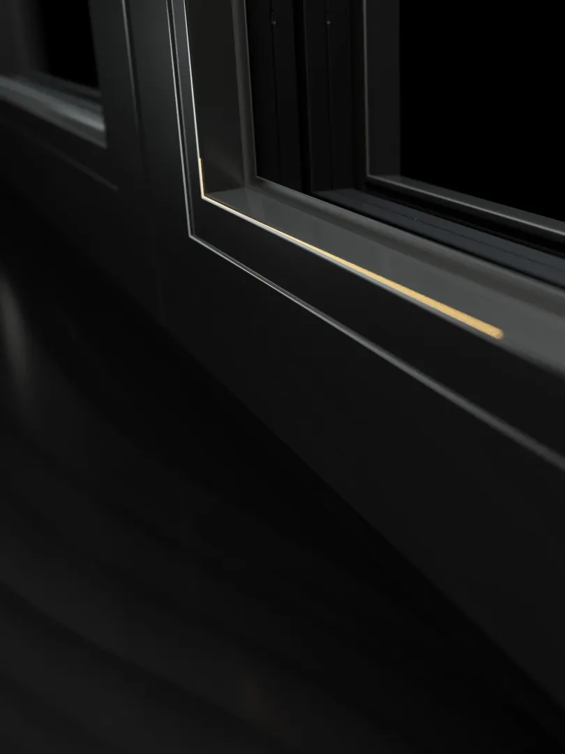 Détail du cadre d’une fenêtre Drutex IGLO EDGE — illustration du fabricant