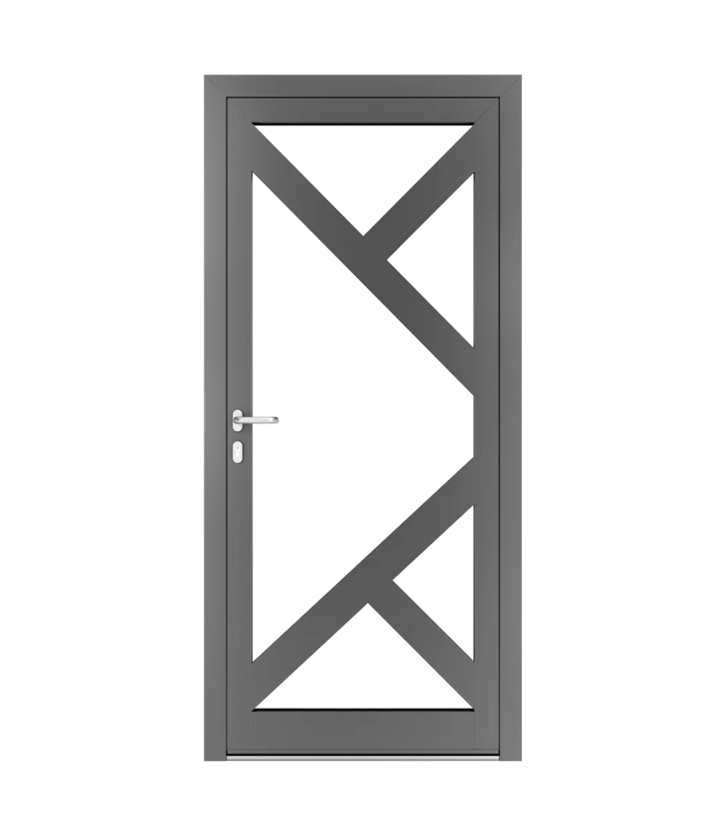 Traverses dans les portes en aluminium
