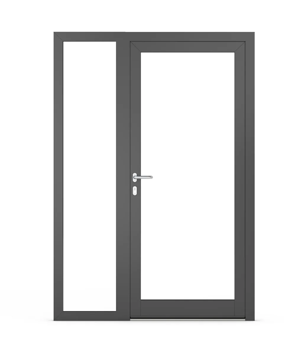 Puits de lumière dans les portes en aluminium