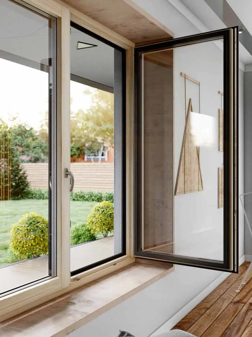 Drutex DUOLINE 68, 78, 88 — Fenêtre mixte bois-aluminium