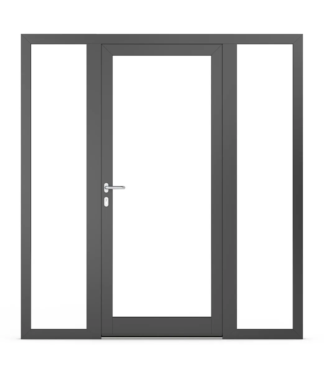 Puits de lumière dans les portes en aluminium