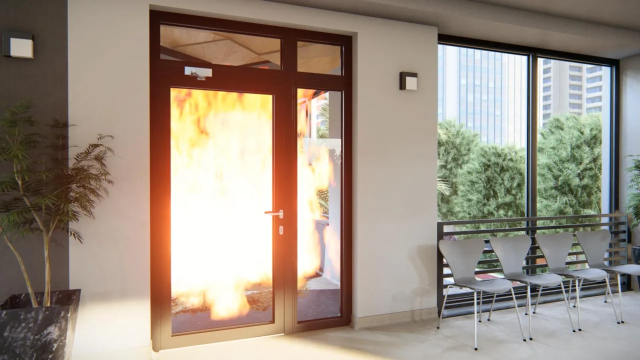 Drutex MB-78EI — Porte aluminium coupe-feu